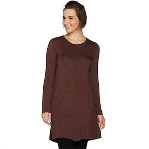 LOGO LORI GOLDSTEIN TUNIC TOP SIZE L Copper Rose